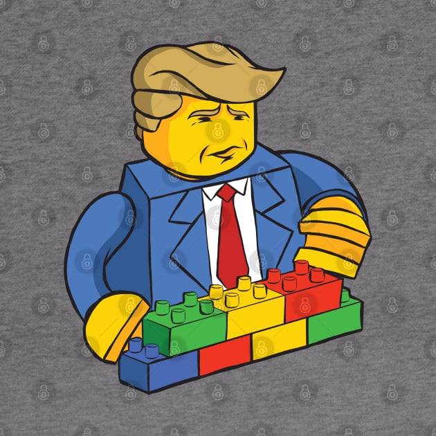 Trump Toy Brick Wall by madeinchorley